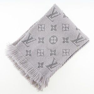 LOUIS VUITTON Escharp logomania muffler Scarf wool unisex